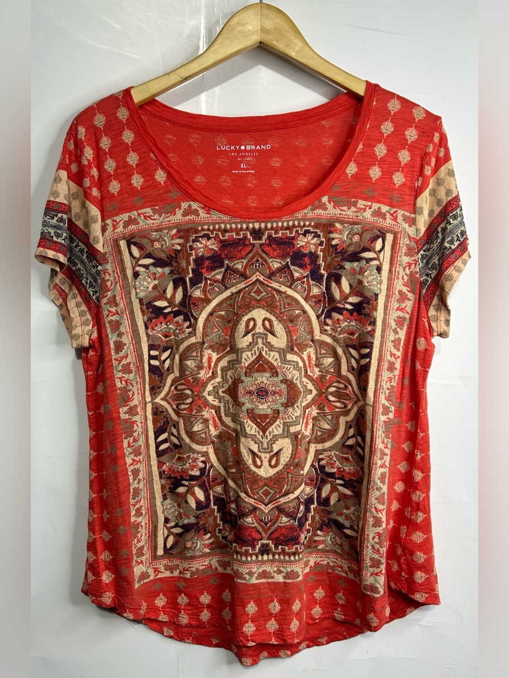 Lucky Brand Persian Carpet Tee T-Shirt XL